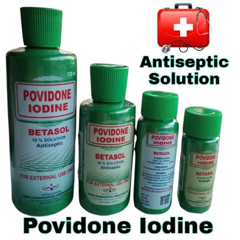 Povidone Iodine Betasol Antiseptic 10 Solution120ml60ml30ml15ml