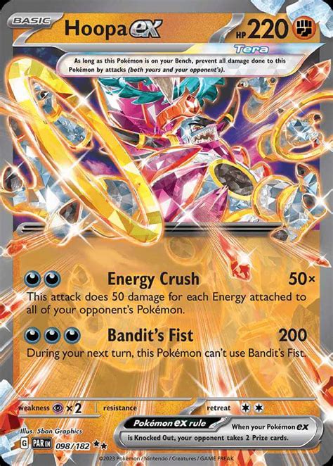 Hoopa X Roaring Moon PokemonCard