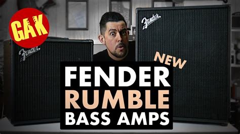 New Fender Rumble Bass Amps Youtube