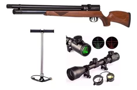 Rifle Chumbera Pcp Jts Aircuda Cal Mm Inflador Mira Cuotas Sin