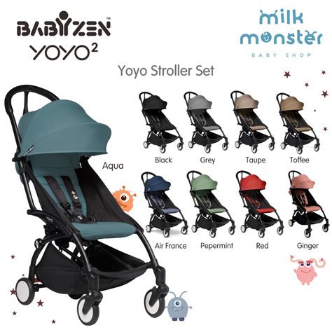 Jual Babyzen Yoyo 6 Stroller Set Frame And Newborn Pack Shopee Indonesia