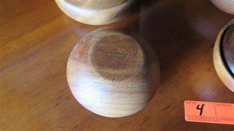 Small Misc. Wooden Bowls (6 w/Lids)