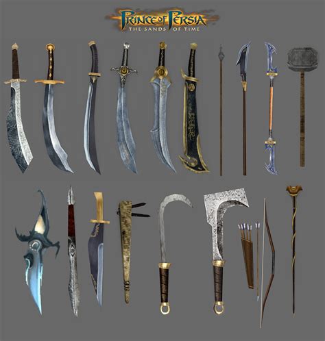 Prince Of Persia The Sands Of Time Weapons By Maxdemon6 On Deviantart