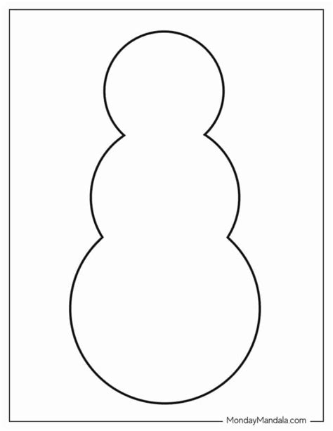 Snowman Templates Free Pdf Printables