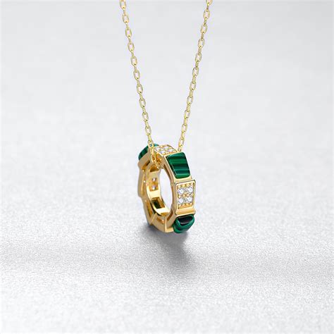 Сребърно колие - Royal Green - Silver Sense