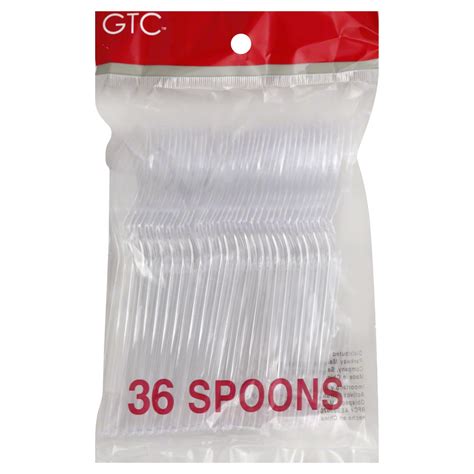 Gtc Plastic Spoons Clear Shop Flatware Utensils At H E B