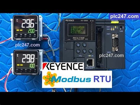 PLC Keyence Modbus RTU Omron E5CC Tutorial YouTube