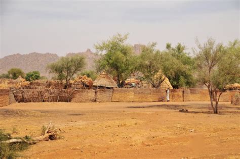 Village On The Area Of The Sahara Desert In Chad Stock Photo Image Of