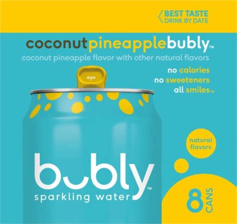 Bubly™ Coconut Pineapple Flavored Sparkling Water Cans 8 Pk 12 Fl Oz