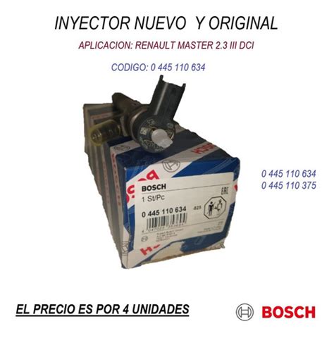 Inyectores Renault Master Iii Dci Nuevo Original Bosch Indisel