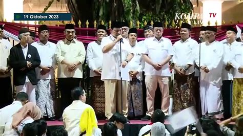 FULL Pidato Prabowo Subianto Terharu Didukung Relawan Jagat Prabowo