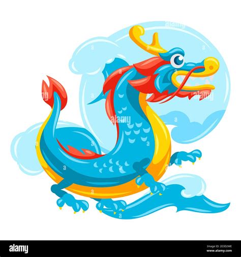 China Drache Cartoon Stock Vektorgrafiken Kaufen Alamy