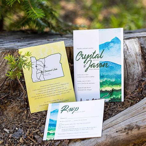 mountain wedding invitations Wedding mountain invitation invitations ...