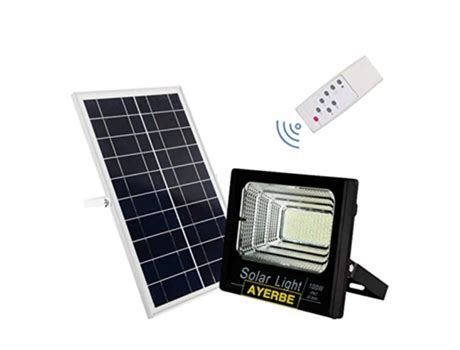 Ilumina O De Jardim Indoostrial Foco Solar Ayerbe Bateria Recarreg