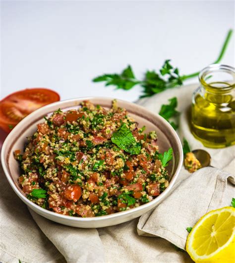 Libanesischer Tabouleh Salat Mit Bulgur Petersilie Und Minze Tapsy S