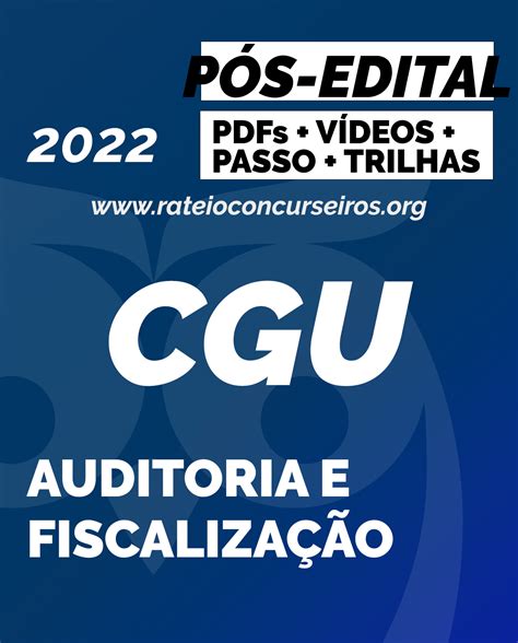 Cgu Auditor Área Auditoria E Fiscalização 2022 Pós Edital