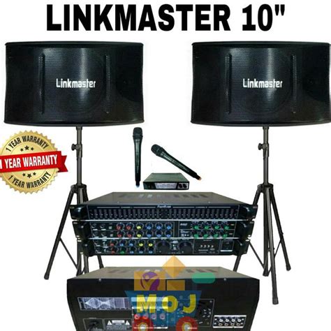 Jual Promo Paket Karaoke Speaker Linkmaster Inch Bluetooth Sound