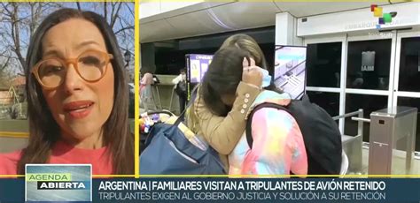 Tripulantes De Avi N Retenido En Argentina Reciben Visita De Sus