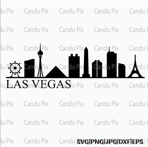 Las Vegas Svg Skyline Svg Las Vegas Png Skyline Png Svg Etsy