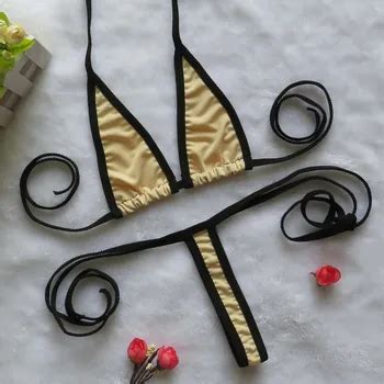 Micro Bikini Sexy Sling Triangle Edge Mini Thong Girl Beach 23718 Hot