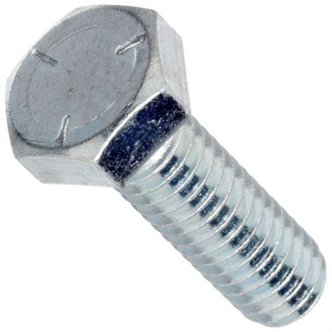 Grade Hex Head Cap Screws Zinc Plated Course Thread Uss Bolts N