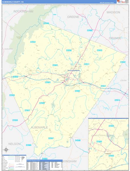 Albemarle County Zip Code Map