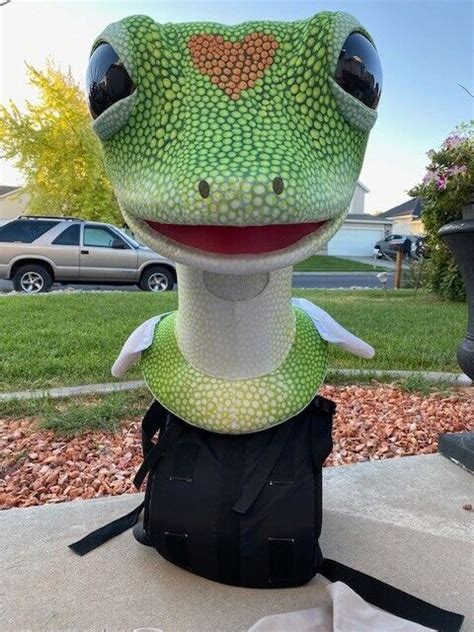 Geico Gecko Mascot Costume By Olympus Mascot Division Ebay