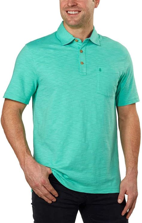 Izod Mens Polo Shirts Short Sleeve Cotton Slub Casual Shirt Xxl Green At Amazon Mens