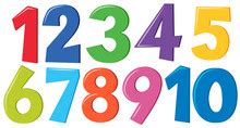 colorful numbers clipart  stock photo public domain pictures