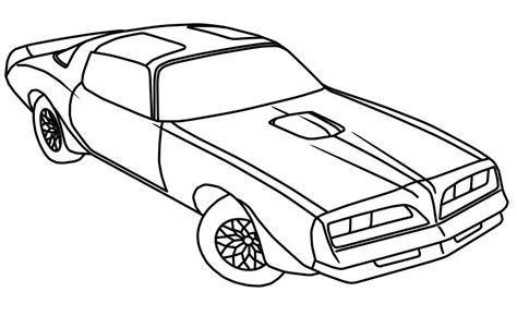 Firebird Car Pontiac Firebird Trans Am Cars Coloring Pages Chevy