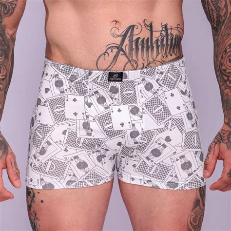 Cueca Microfibra De Poliamida Estampada Puro Veneno Baralho Cinza