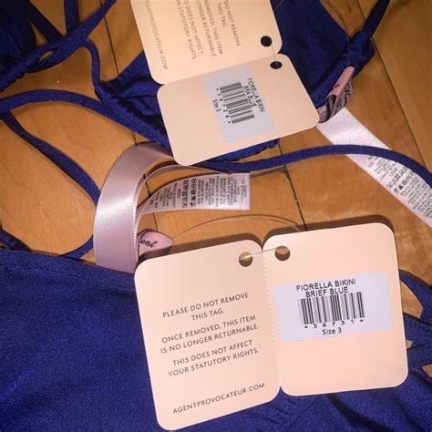 Agent Provocateur Swim Nwt Agent Provocateur Blue Swim Fiorella Bikini Poshmark