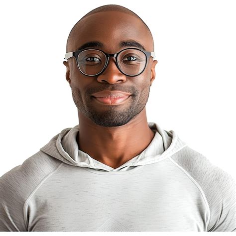 Premium Psd Portrait Of Smiling African American Man In Glasses And