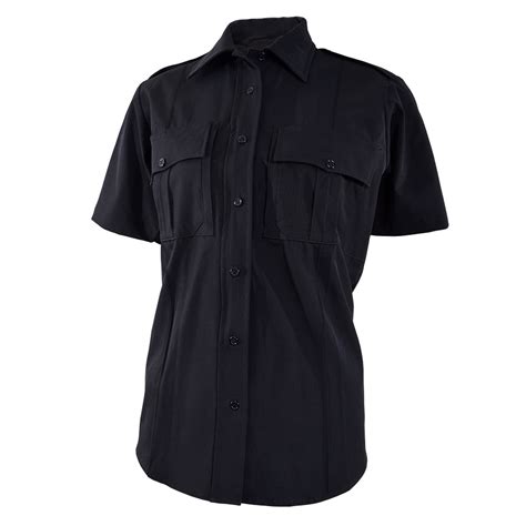 Womens Short Sleeve Stretch Shirt Zip General Tactic