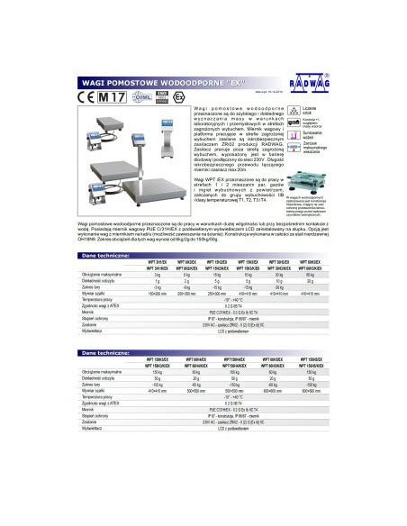 Wpt H K Ex Kg G Szalka X Mm Waga Elektroniczna Pomostowa
