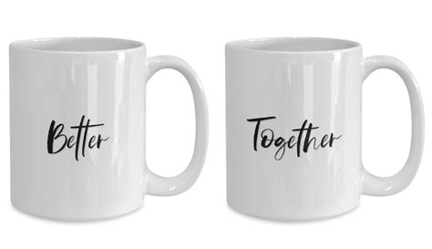 Better Together White Ceramic Coffee Mug Wedding T Etsy