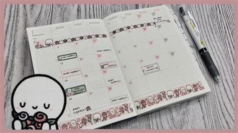 Plan With Me Thecoffeemonsterzco February Monthly Hobonichi