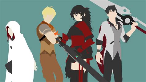 Team STRQ, Individual PLUS full team wallpaper Vector Minimalism, by Me. : RWBY