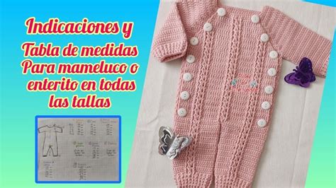 Medidas Para Mameluco O Enterito Tejido En Todas Las Tallas Como Tejer