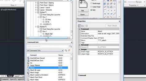 Autocad Classes Create Your Own Tabs And Panel Youtube