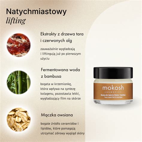 Liftinguj Ca Maska Do Twarzy Owies I Bambus Mokosh Cosmetics