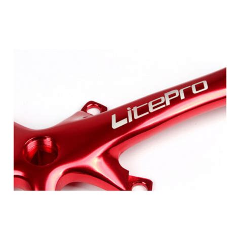 Litepro Bike Cranks 130BCD Aluminum BMX Folding Bike Crankset Square