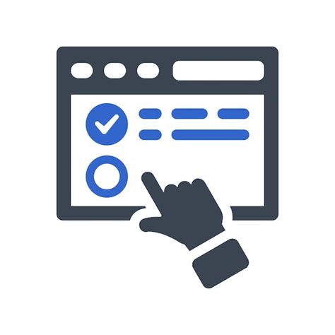 Premium Vector Online Survey Icon