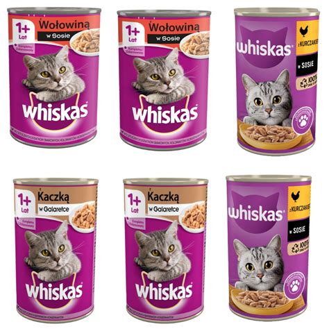 WHISKAS mokra karma dla kota MIX SMAKÓW 6x400g 12155465551 Allegro pl