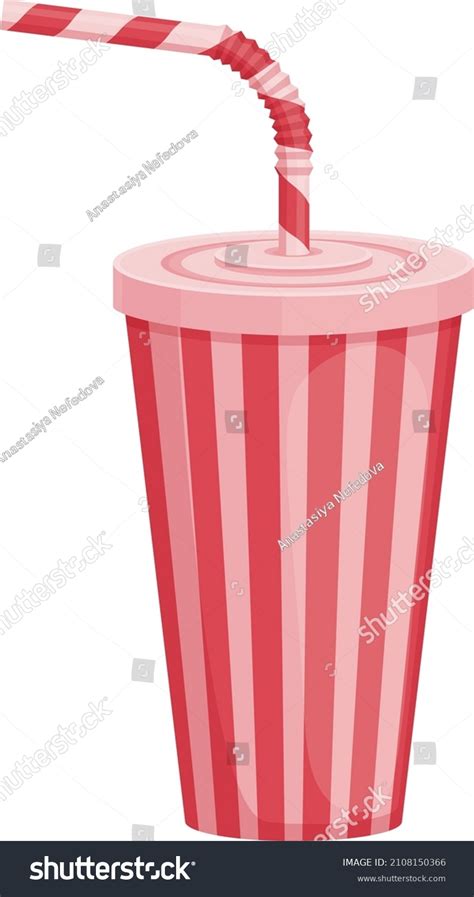 Image Paper Cup Straw Plastic Cup Stock Vector Royalty Free 2108150366 Shutterstock