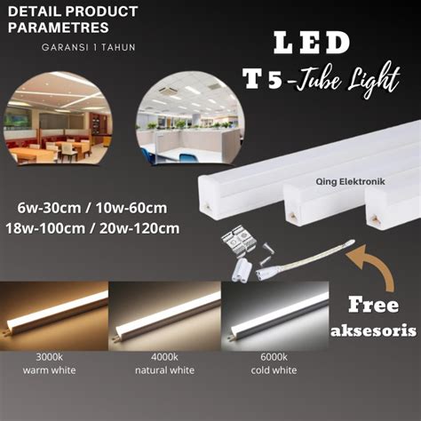 Lampu Tl Neon Lampu T Led Tube Light Tubelight W W W W Cm