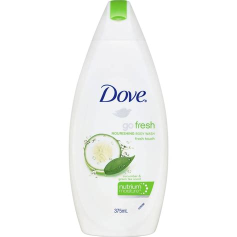 Dove Fresh Touch Body Wash Cucumber Green Tea 375ml Woolworths