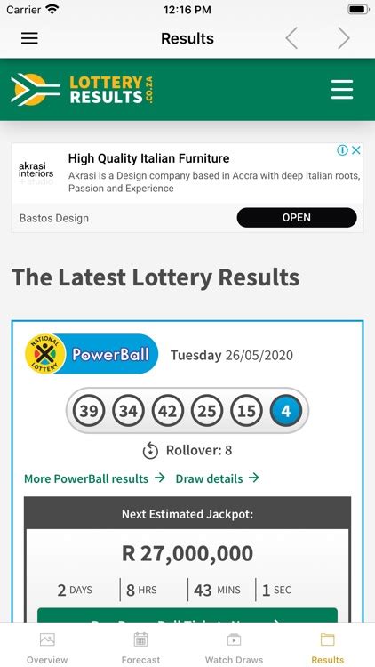 Sa Powerball Results Andforecast By Grematech Communication