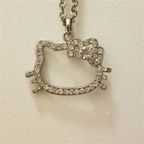 Hello Kitty Jewelry Rhinestone Hello Kitty Necklace Poshmark