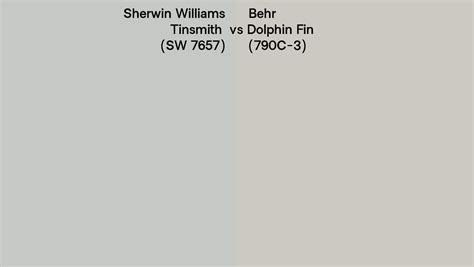 Sherwin Williams Tinsmith Sw Vs Behr Dolphin Fin C Side